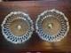 Pair of Antique Silver Plated Wine Bottle Coasters by Elkington 1852 & 1854