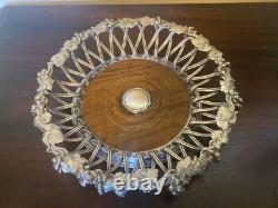 Pair of Antique Silver Plated Wine Bottle Coasters by Elkington 1852 & 1854