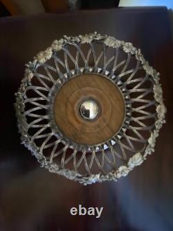 Pair of Antique Silver Plated Wine Bottle Coasters by Elkington 1852 & 1854