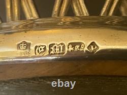 Pair of Antique Silver Plated Wine Bottle Coasters by Elkington 1852 & 1854