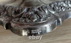 Pair of Silver-plated Candle Holders Industria Argentina Antique around 1900