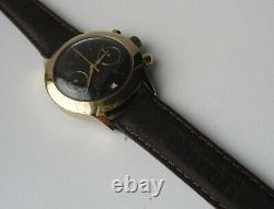 Poljot Chronograph 3133 Gold Plated AU Original Vintage Soviet Mechanical Watch