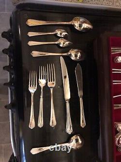 Poston Silver Plate / Stainless Steel Lonsdale Canteen Cutlery Set 62 Piece