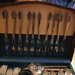 Primrose II International Silver Co. Silverplate 53 Pieces in Original Chest