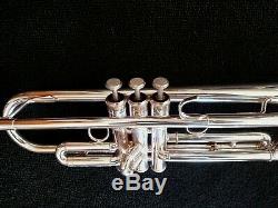 Pristine Silver Plated Yamaha YTR-5335G Allegro Step-Up Trumpet w Original Case