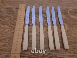 Pristine Vintage 50 Pc EPNS Faux Bone CUTLERY CANTEEN SET Viners Sheffield
