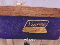Pristine Vintage 50 Pc EPNS Faux Bone CUTLERY CANTEEN SET Viners Sheffield