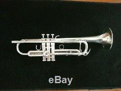 Pristine Yamaha YTR-6345S Silver Plated Professional Trumpet with Original Case