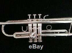 Pristine Yamaha YTR-6345S Silver Plated Professional Trumpet with Original Case