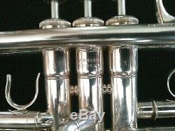 Pristine Yamaha YTR-6345S Silver Plated Professional Trumpet with Original Case