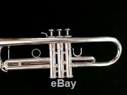 Pristine Yamaha YTR-6345S Silver Plated Professional Trumpet with Original Case