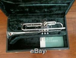 Pristine Yamaha YTR-6345S Silver Plated Professional Trumpet with Original Case