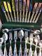 QUALITY KINGS PATTERN Sheffield England Silver Plate Cutlery Set 50 Pce Cased