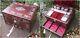 Quality Victorian Rosewood Mother of Pearl Marquetry Box with Silver Plated Bott
