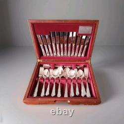 Quality Vintage Inkerman 44 Piece Silver Plated Cutlery Set in Original Box