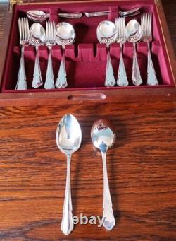 Quality Vintage Inkerman 44 Piece Silver Plated Cutlery Set in Original Box