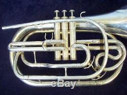 Quality Yamaha Yhr302m Silver Marching French Horn + Original Yamaha Case