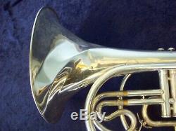 Quality Yamaha Yhr302m Silver Marching French Horn + Original Yamaha Case