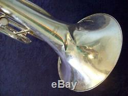 Quality Yamaha Yhr302m Silver Marching French Horn + Original Yamaha Case