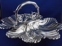 RARE Antique 1800's MARTIN HALL & CO Sheffield Silver plated CLAM SHELL TRAY Aus