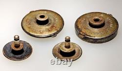 RARE Antique Silver Plate School of Musketry Cuff Button Cufflinks 1853 1919