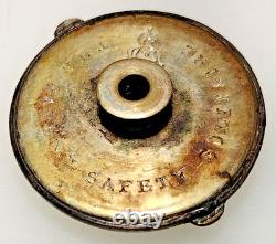 RARE Antique Silver Plate School of Musketry Cuff Button Cufflinks 1853 1919