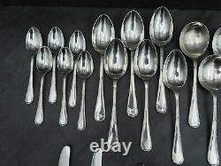 RARE Asprey Silver Plated Cutlery Set Original Art Deco Flatware Bakelite 44 Pcs