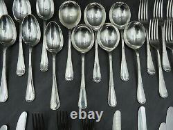 RARE Asprey Silver Plated Cutlery Set Original Art Deco Flatware Bakelite 44 Pcs