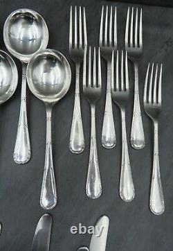 RARE Asprey Silver Plated Cutlery Set Original Art Deco Flatware Bakelite 44 Pcs