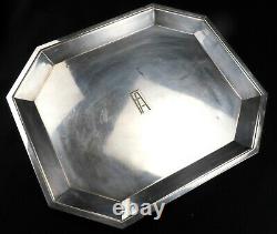 RARE Christofle Large Serving Tray Silver Plated Original French Art Deco 1924