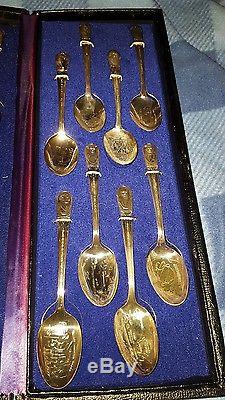 RARE Original William Rogers US President Commemorative Spoon Case Silver Plated