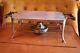 RARE SILVER PLATED PLATE WARMER STAND + ALUMINIUM TRAY TOP patent 18461/12
