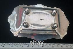 RARE Silver Metal Chinese Plate Dish SIGNED Quang Kuang Kee