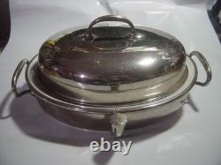 RARE Silver Plated Chafing Dish / Tureen- Hot Water Reservoir & Lid. WMF-C-1900