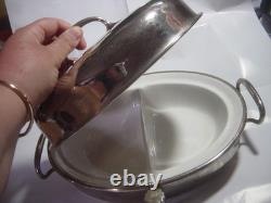 RARE Silver Plated Chafing Dish / Tureen- Hot Water Reservoir & Lid. WMF-C-1900
