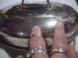 RARE Silver Plated Chafing Dish / Tureen- Hot Water Reservoir & Lid. WMF-C-1900