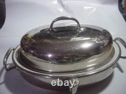 RARE Silver Plated Chafing Dish / Tureen- Hot Water Reservoir & Lid. WMF-C-1900