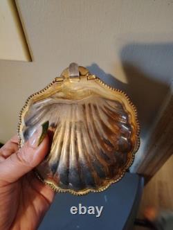 RARE Vintage Silver Plated Caviar Dish With Original Glass Insert