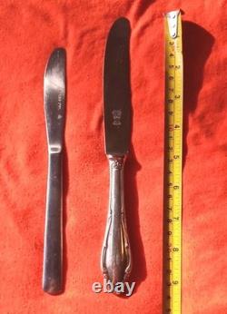 REINHARD HEYDRICH Personal Monogram Household Silver Plated Knife Silverware