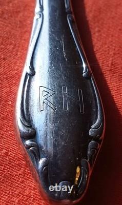 REINHARD HEYDRICH Personal Monogram Household Silver Plated Knife Silverware