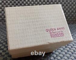 RONSON QUEEN ANNE MODEL -SILVER PLATE 1950's TABLE LIGHTER with Original Box