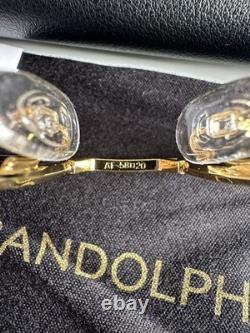 Randolph Engineering Sunglasses 23k Gold Plated frame 140mm AF 58-20