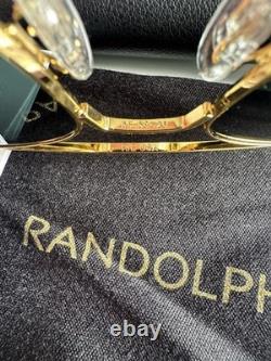 Randolph Engineering Sunglasses 23k Gold Plated frame 140mm AF 58-20