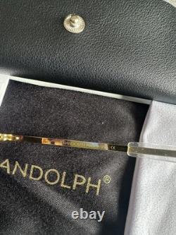 Randolph Engineering Sunglasses 23k Gold Plated frame 140mm AF 58-20