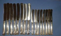 Rare 48 Piece Set Antique J A Henckels Zwillingswerk Silverplate Cutlery 8 Place