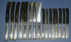 Rare 48 Piece Set Antique J A Henckels Zwillingswerk Silverplate Cutlery 8 Place