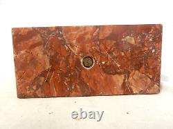 Rare Antique British Oldtimer Racing Car Marble Silver Plated Base Desk Piece