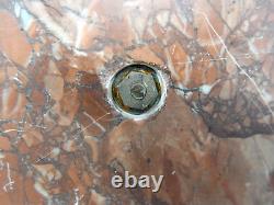 Rare Antique British Oldtimer Racing Car Marble Silver Plated Base Desk Piece