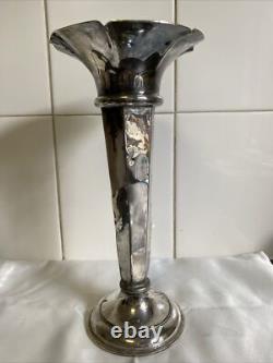 Rare Antique MacKay & Chisholm Edinburgh Silverplate 24 Cm Vase