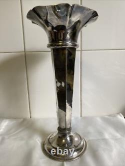 Rare Antique MacKay & Chisholm Edinburgh Silverplate 24 Cm Vase